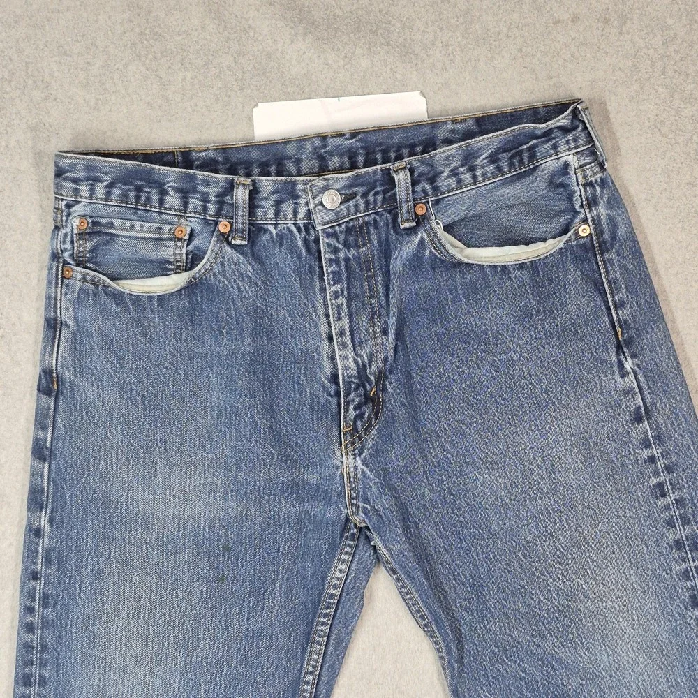Levi's 505 Men Jeans 38X34 Blue Denim 32